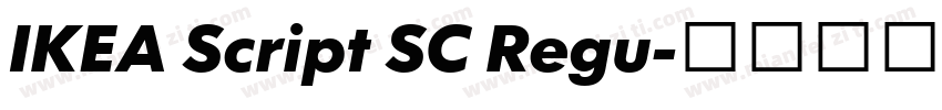 IKEA Script SC Regu字体转换
